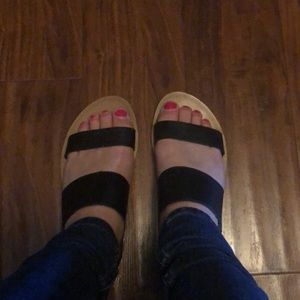 Forever 21 black sandals